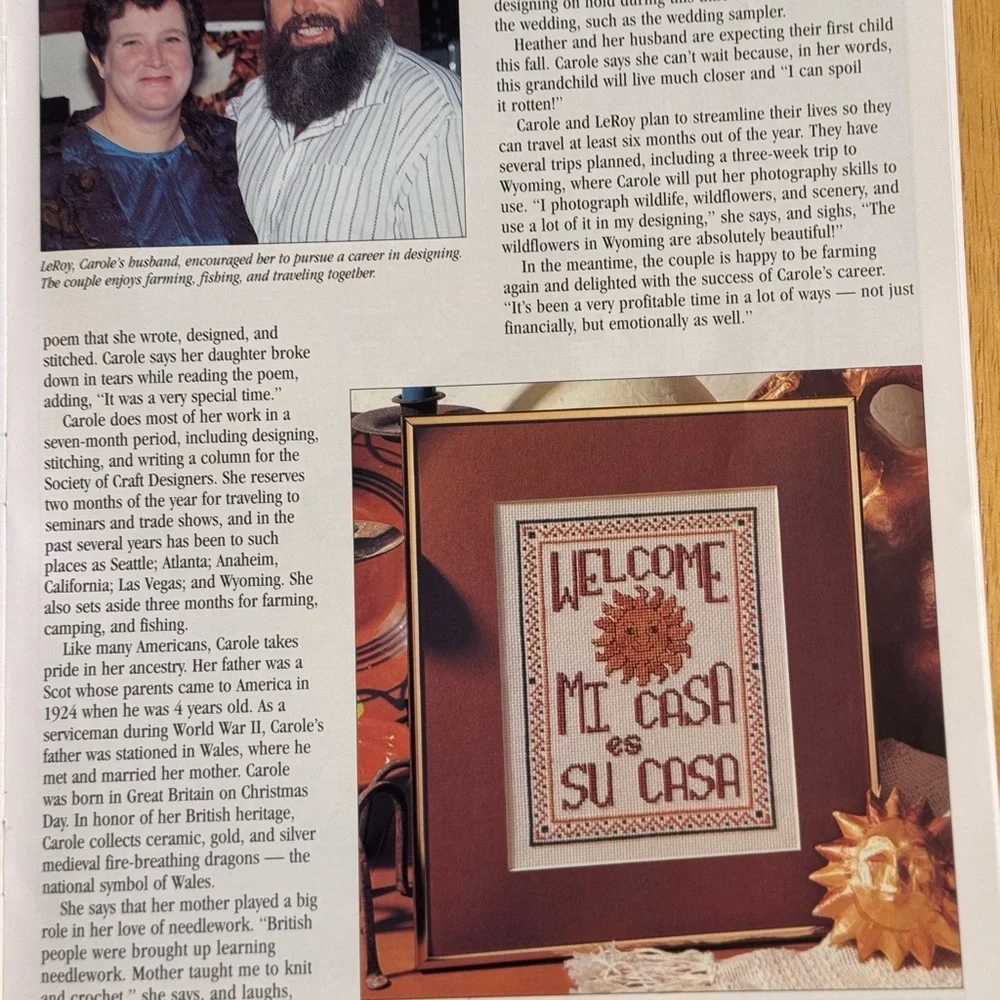 Cross‎ Stitch Magazine with Alphabet Sampler VTG Sept 1995